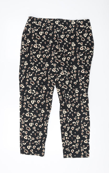 Womens UK Size 12 Dorothy Perkins Regular Fit  Black Trousers