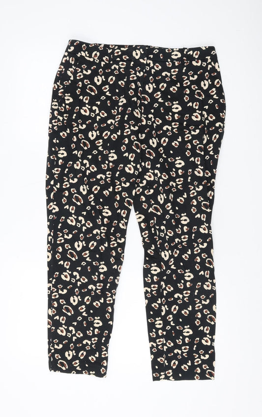 Womens UK Size 12 Dorothy Perkins Regular Fit  Black Trousers