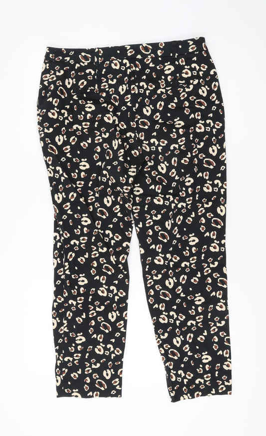 Womens UK Size 12 Dorothy Perkins Regular Fit  Black Trousers