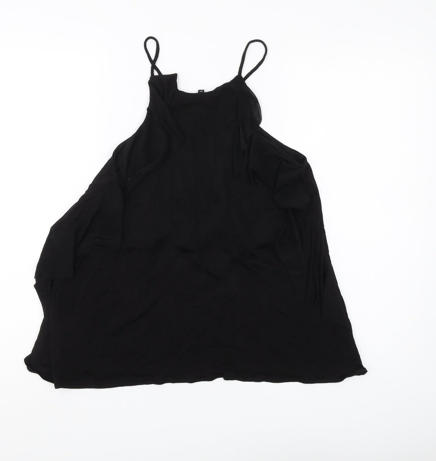 Womens UK Size 10 River Island Black Camisole Tank
