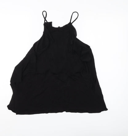 Womens UK Size 10 River Island Black Camisole Tank