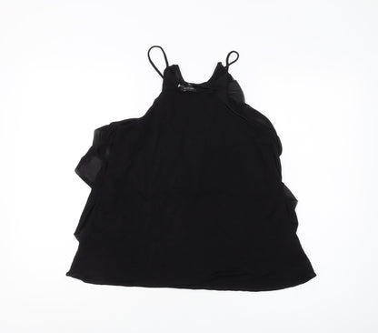 Womens UK Size 10 River Island Black Camisole Tank