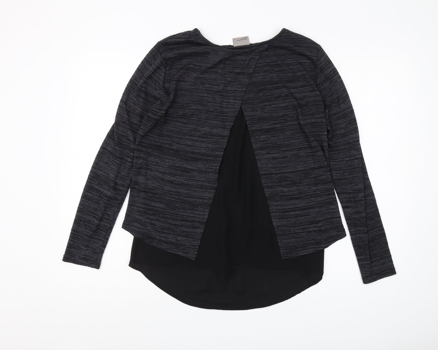 Womens UK Size M VERO MODA Black Basic Blouse