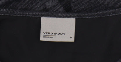 Womens UK Size M VERO MODA Black Basic Blouse