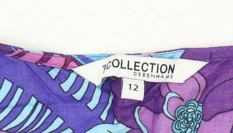 Debenhams Women's Multicolour Floral Dress - Size 12