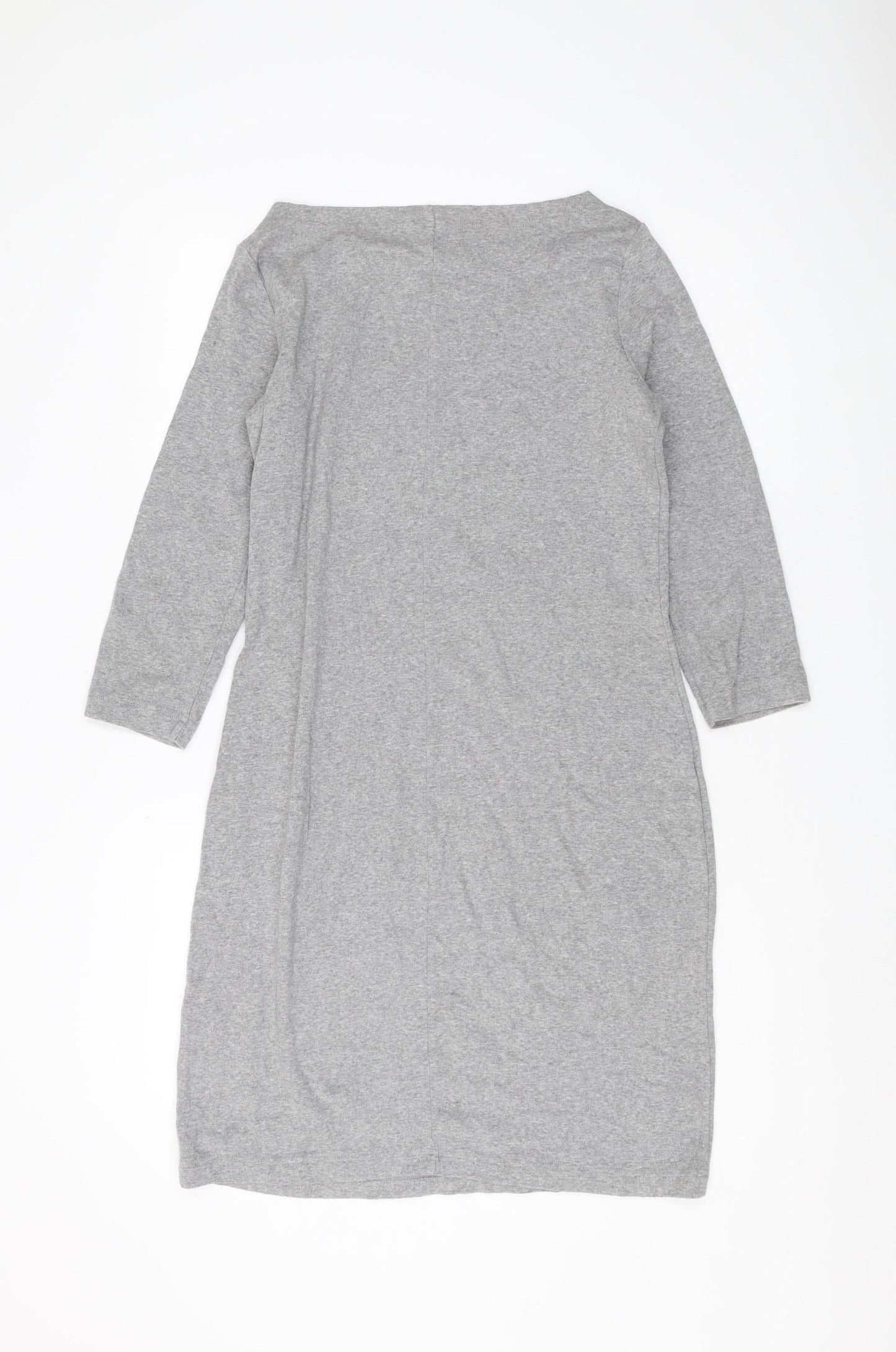 GAP Women's Grey Sheath Dress M Casual Jersey Stretch