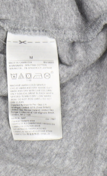 GAP Women's Grey Sheath Dress M Casual Jersey Stretch