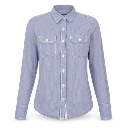 Womens UK Size 8 SoulCal & Co Blue Collared Button-Up