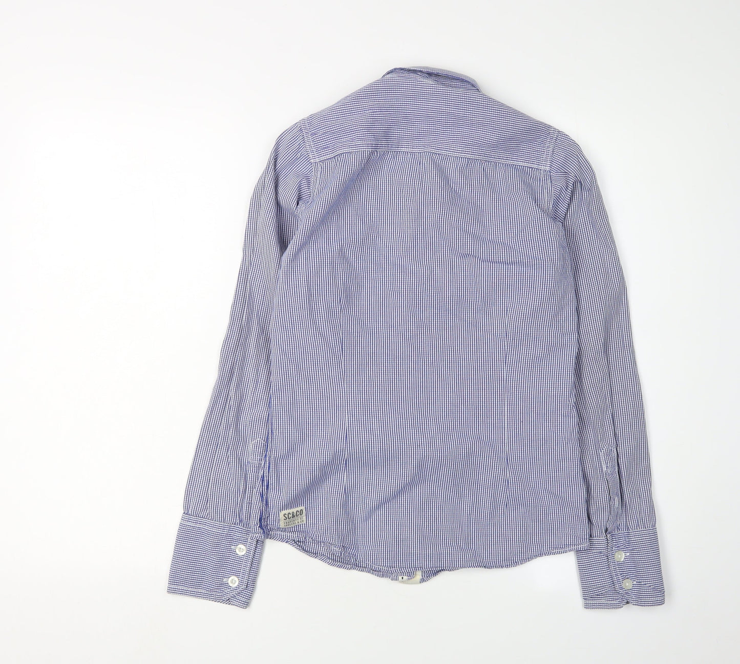 Womens UK Size 8 SoulCal & Co Blue Collared Button-Up