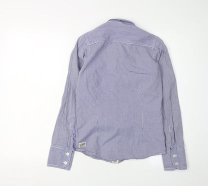 Womens UK Size 8 SoulCal & Co Blue Collared Button-Up