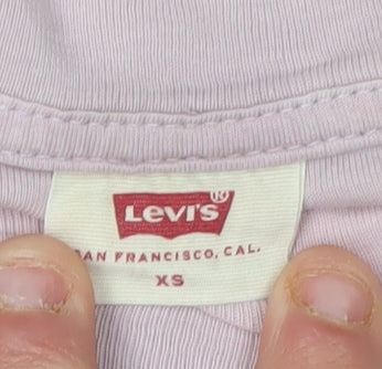 Womens UK Size XS Levi's Pink Basic T-Shirt