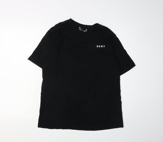 Mens UK Size L DKNY Black  T-Shirt