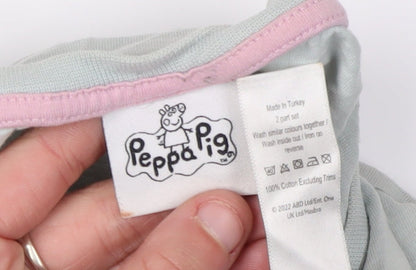 George Women Blue Long Sleeve T-Shirt Peppa Pig Size 12-14