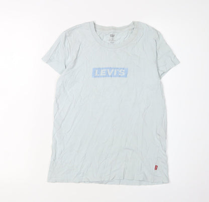 Womens UK Size XS Levi's White Jersey T-Shirt