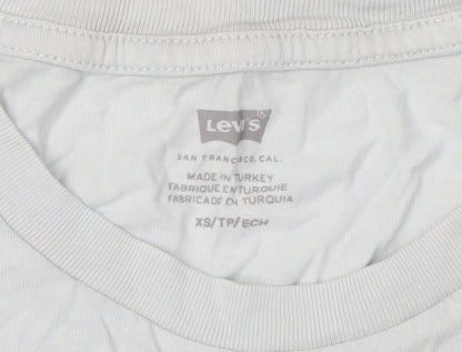 Womens UK Size XS Levi's White Jersey T-Shirt