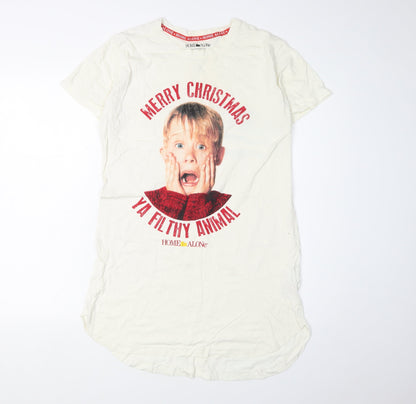 NECA Women Ivory Home Alone Nightshirt M Christmas