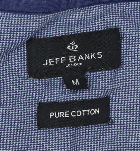 Jeff Banks Men's Blue Polo Shirt, Medium, Cotton