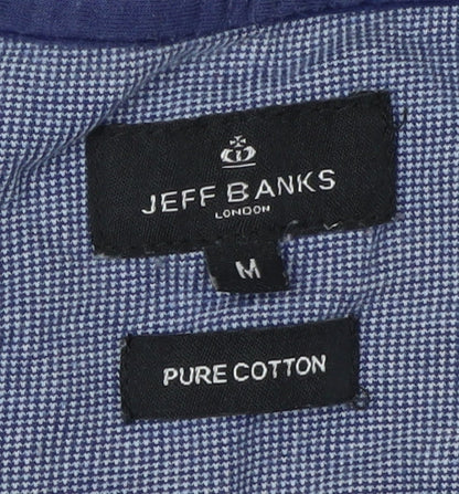 Jeff Banks Men's Blue Polo Shirt, Medium, Cotton