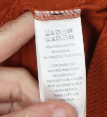 Womens UK Size M Tahari Orange Basic T-Shirt