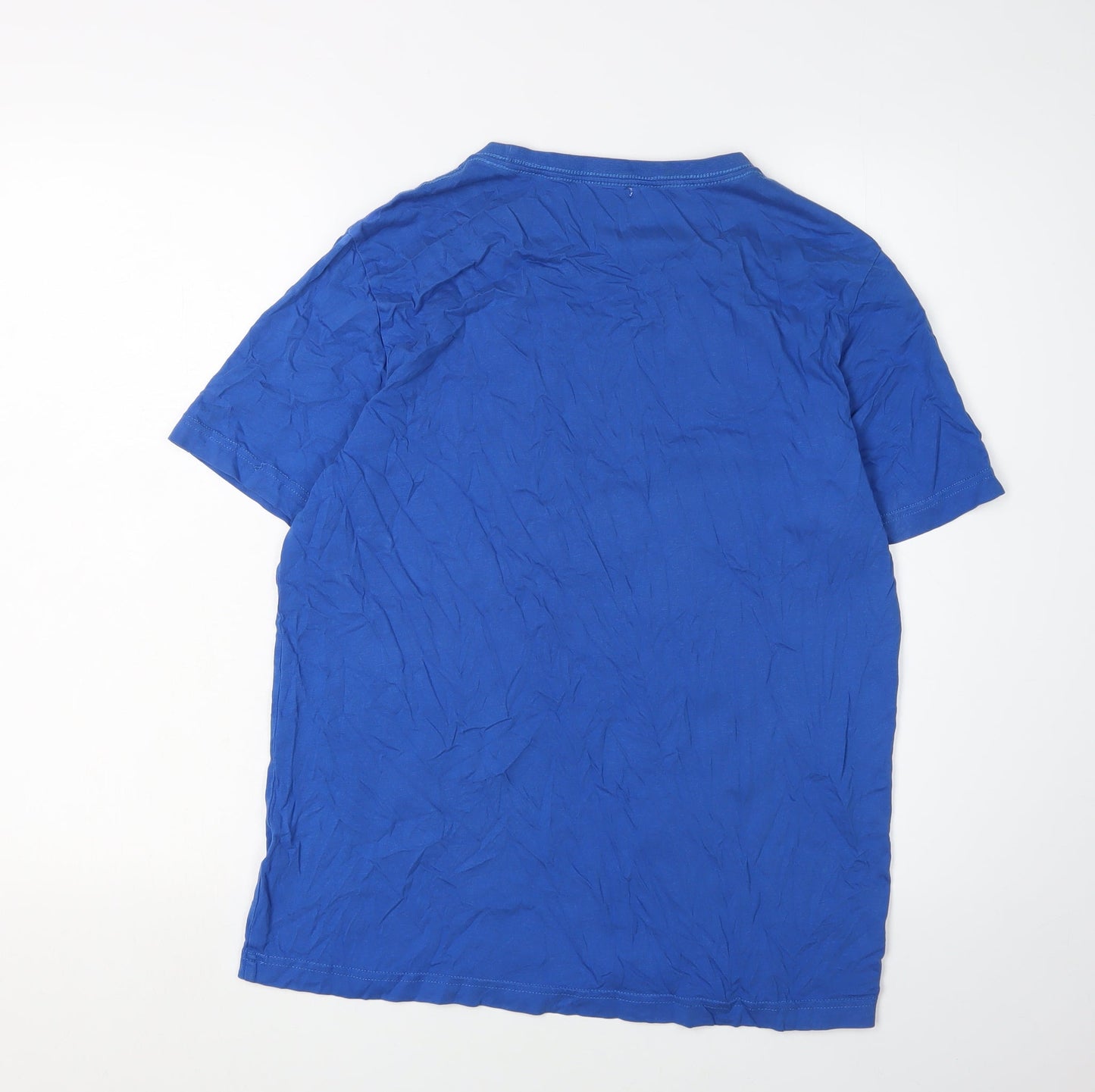 Puma Men's Blue Graphic T-Shirt Medium Crew Neck