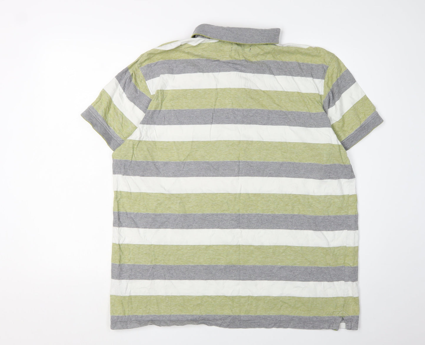 St George by Duffer XL Men's Striped Polo Shirt