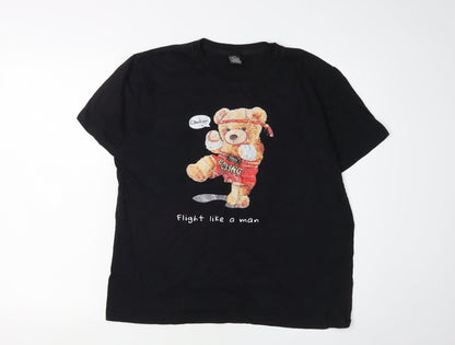 Triangle Store Men's Black M Graphic Funny T-Shirt