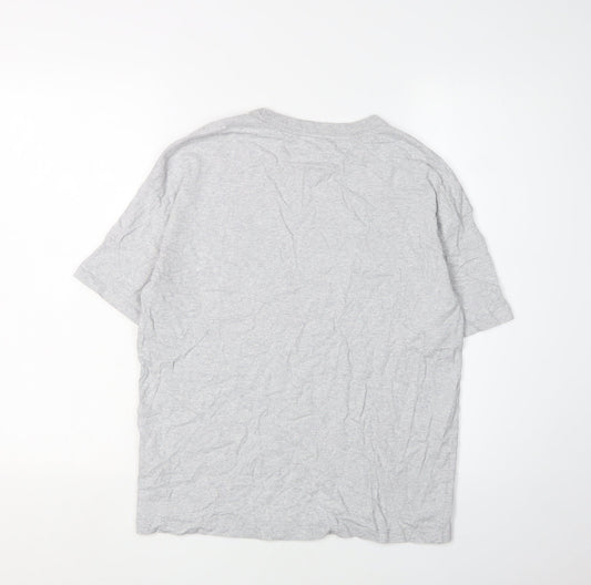 Tommy Jeans Men's Grey XS T-Shirt Short Sleeve Cotton