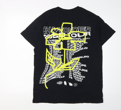 Mens UK Size M Gildan Black  T-Shirt