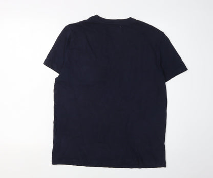 The Stronghold Men's Blue Crew Neck T-Shirt M