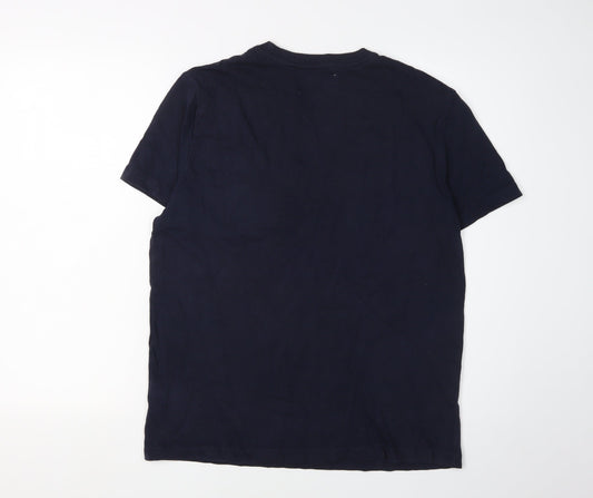 The Stronghold Men's Blue Crew Neck T-Shirt M