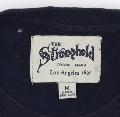 The Stronghold Men's Blue Crew Neck T-Shirt M