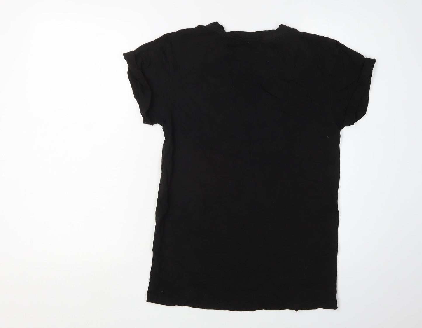 Womens UK Size XS River Island Black Basic T-Shirt