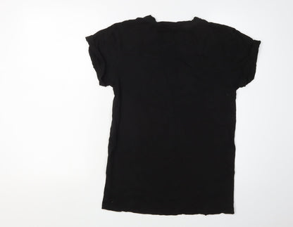 Womens UK Size XS River Island Black Basic T-Shirt