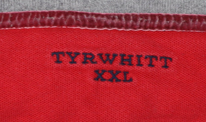 Tyrwhitt Men's Multicoloured Striped Polo XXL