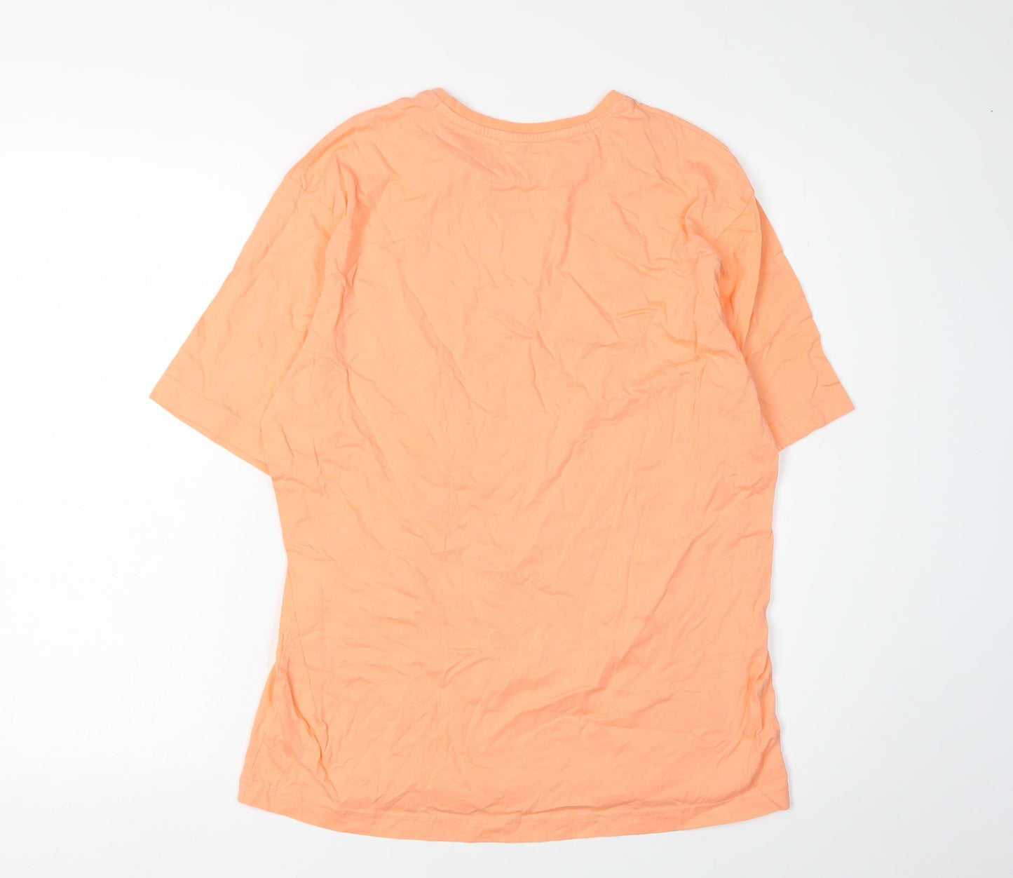 John Lewis Men's Orange Cotton Crew Neck T-Shirt