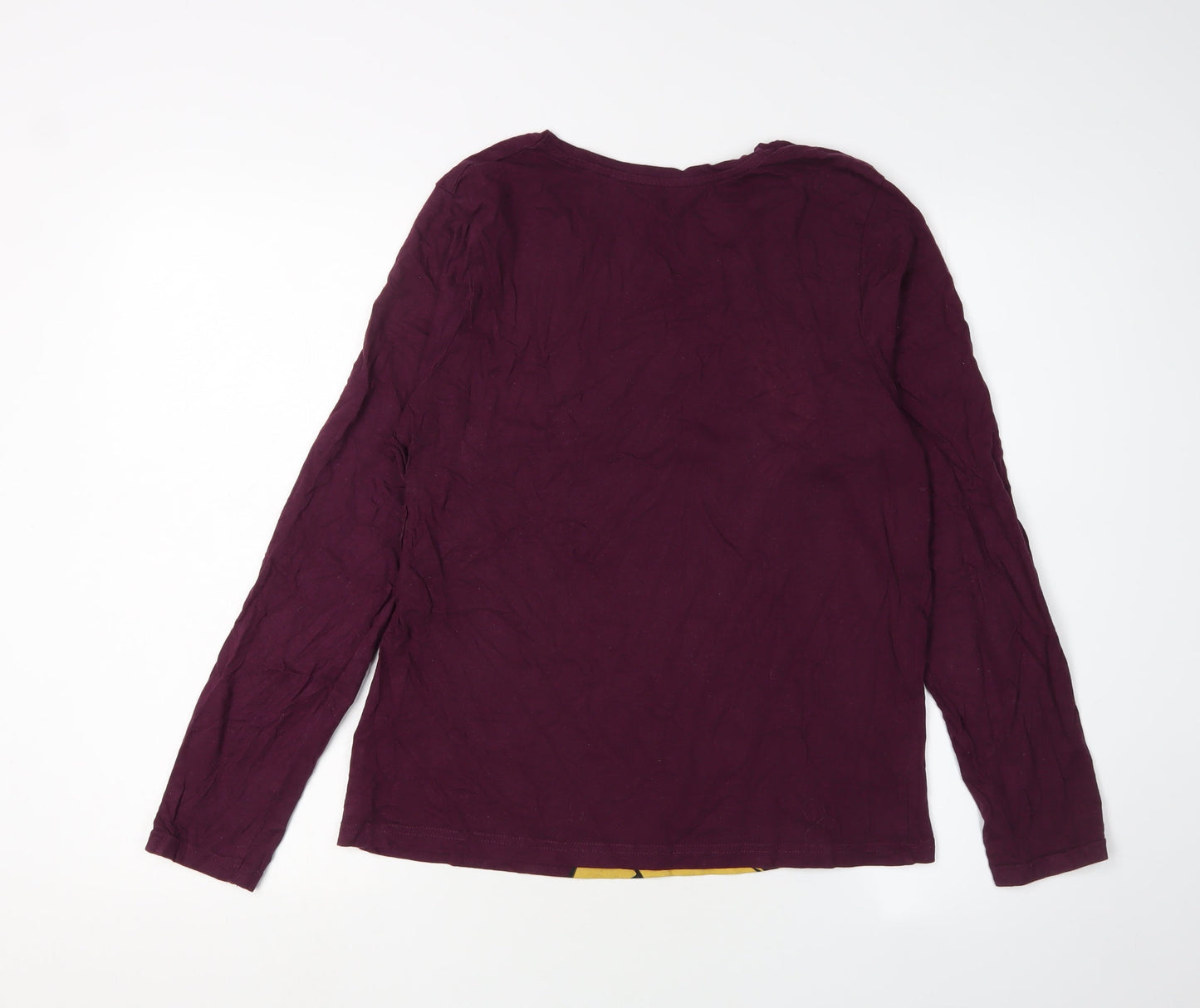 Womens UK Size 12 Disney Purple Jersey T-Shirt