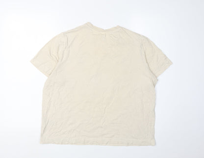 NFL Unisex Beige Crew Neck Short Sleeve T-Shirt