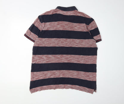 Marks and Spencer Men's XL Multicolour Striped Polo