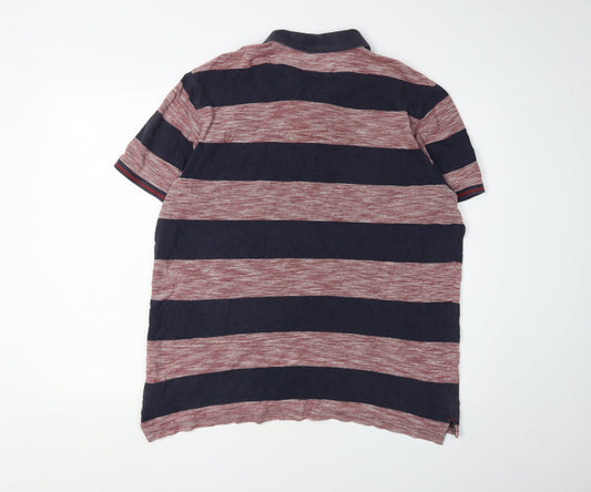 Marks and Spencer Men's XL Multicolour Striped Polo