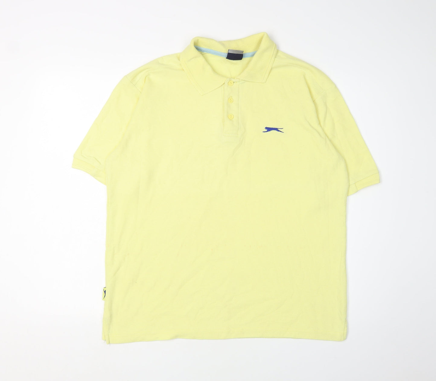 Slazenger Men's Yellow Medium Polo Short Sleeve