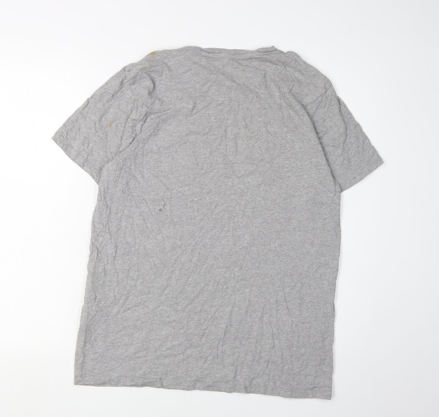 Levi's Men's Grey Cotton T-Shirt Size L Logo Design