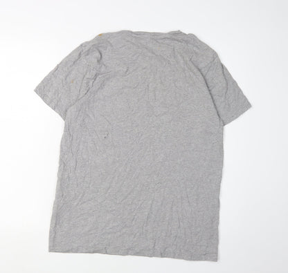 Levi's Men's Grey Cotton T-Shirt Size L Logo Design