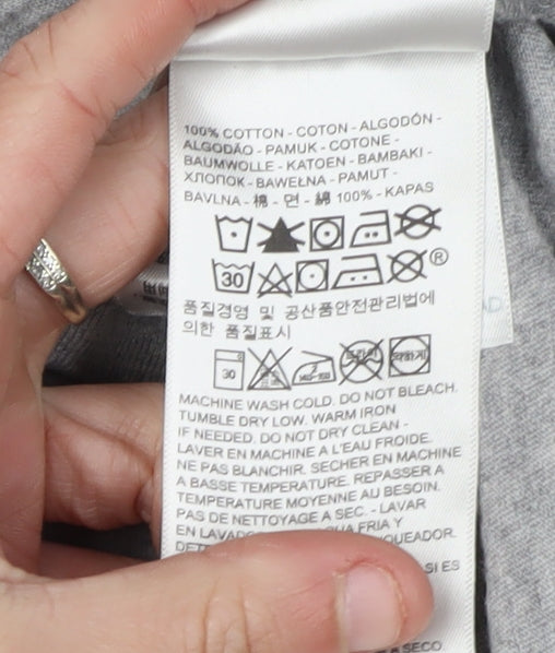 Levi's Men's Grey Cotton T-Shirt Size L Logo Design