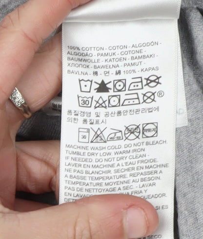 Levi's Men's Grey Cotton T-Shirt Size L Logo Design