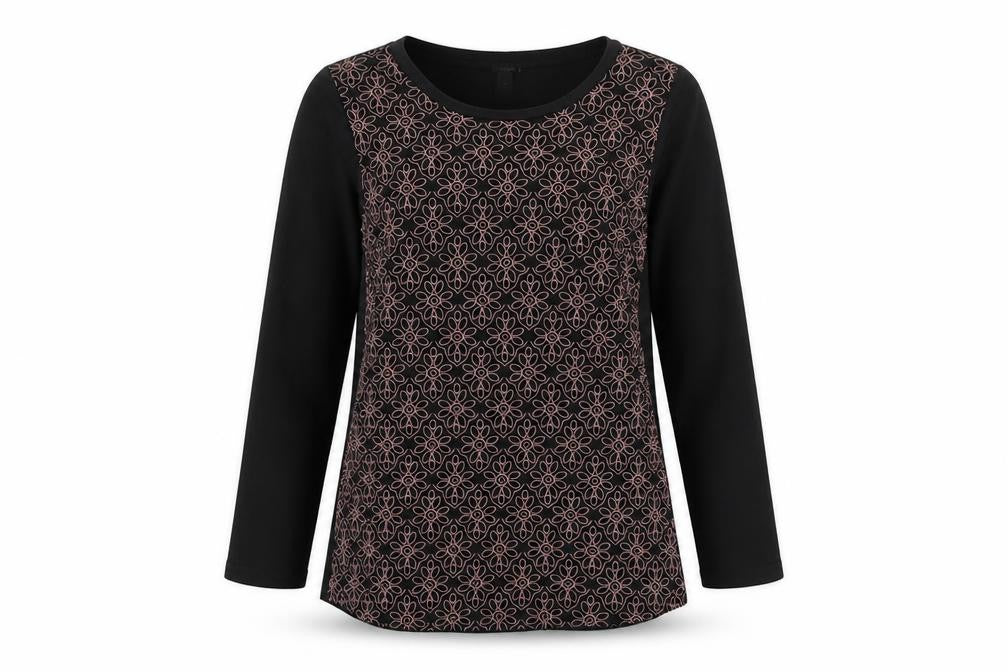 Womens UK Size M J.CREW Black Basic Blouse
