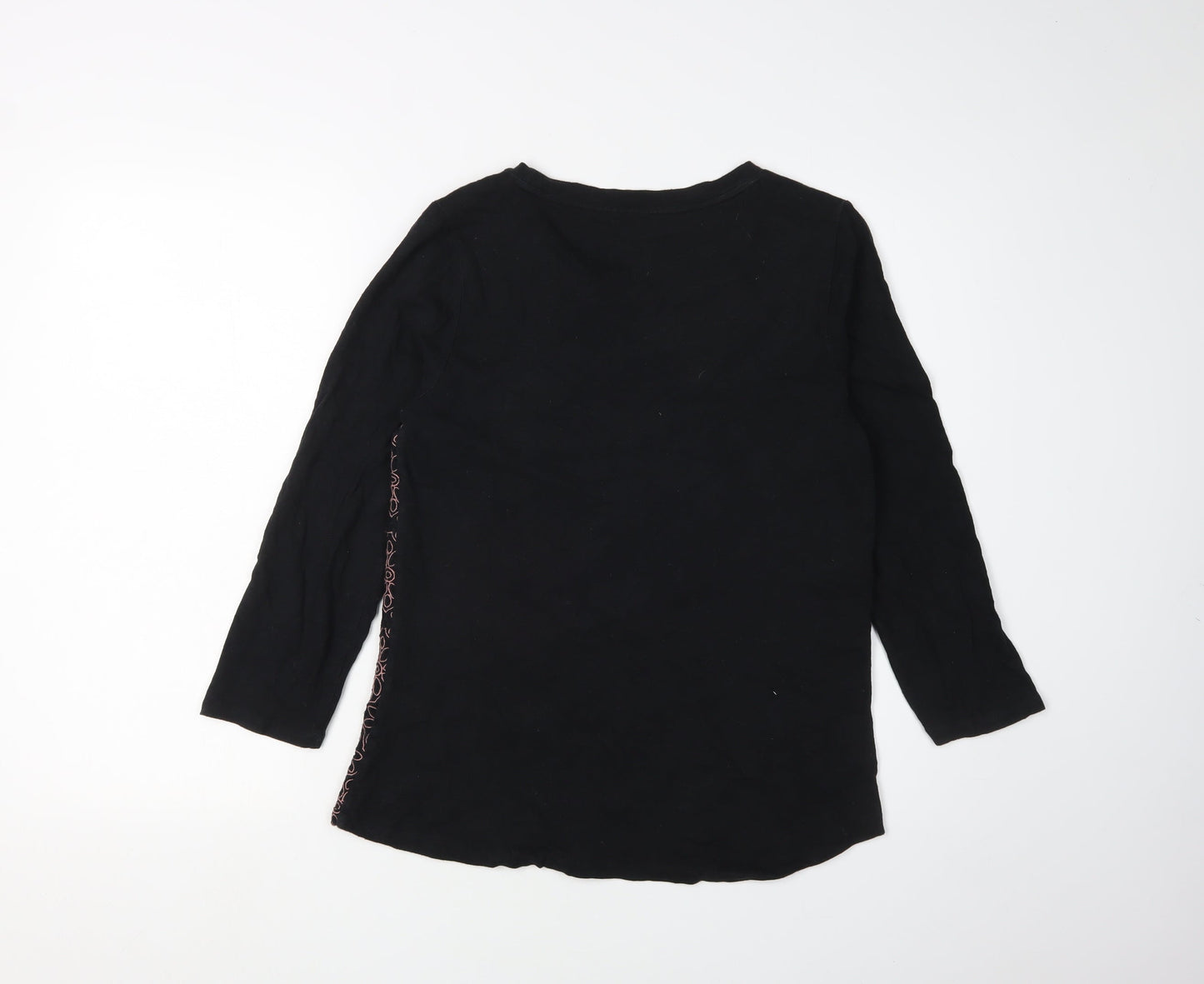 Womens UK Size M J.CREW Black Basic Blouse