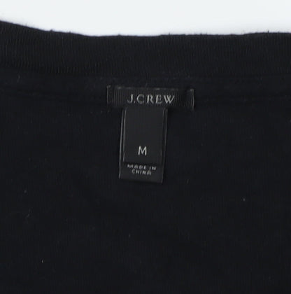 Womens UK Size M J.CREW Black Basic Blouse