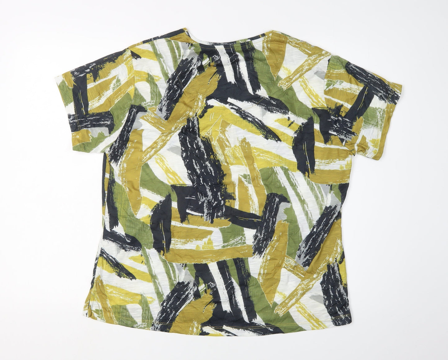 Womens UK Size 18 VIZ-A-VIZ Multicoloured Basic T-Shirt