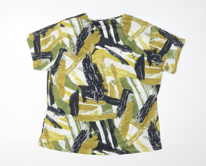 Womens UK Size 18 VIZ-A-VIZ Multicoloured Basic T-Shirt