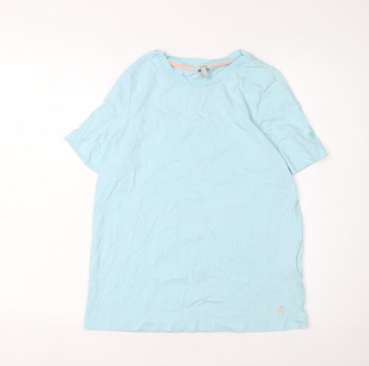 Womens UK Size 6 Joules Blue Basic T-Shirt